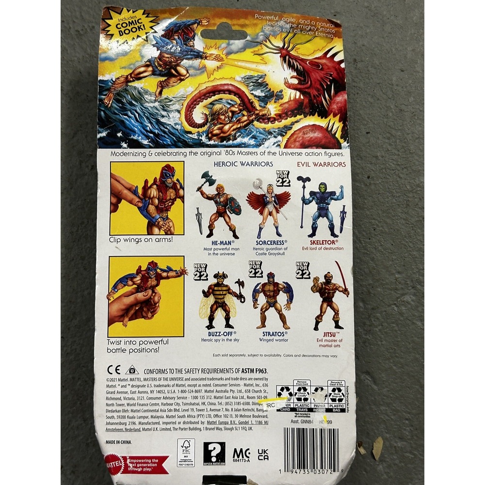 Stratos Masters of the Universe Origins Retro Action Figure 2022 MOTU - Picture 4 of 5